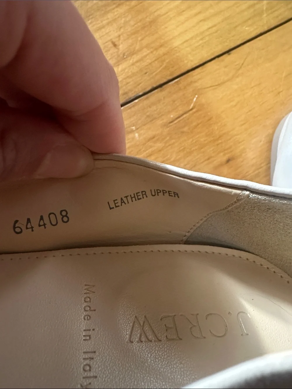 J. Crew Women's Light Beige Leather Ballet Flats